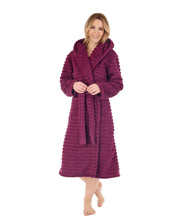 Load image into Gallery viewer, Slenderella Teddy Bear Fleece Hooded Dressing Gown (2 Colours)