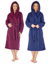 Load image into Gallery viewer, Slenderella Teddy Bear Fleece Hooded Dressing Gown (2 Colours)