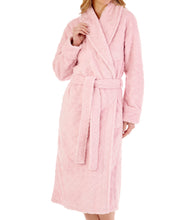 Load image into Gallery viewer, Slenderella Ladies Diamond Flannel Fleece Dressing Gown (2 Colours)