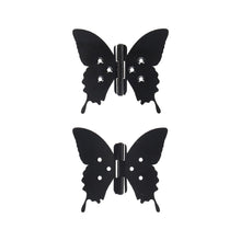 Load image into Gallery viewer, Black Butterfly Door Hinges (2 Designs)