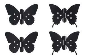 Black Butterfly Door Hinges (2 Designs)