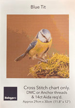 Load image into Gallery viewer, Habypro Cross Stitch Chart Only (Blue Tit)