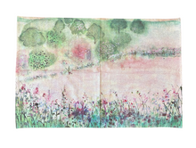 Load image into Gallery viewer, Wild Flower Meadow Watercolour Cotton Tea Towel