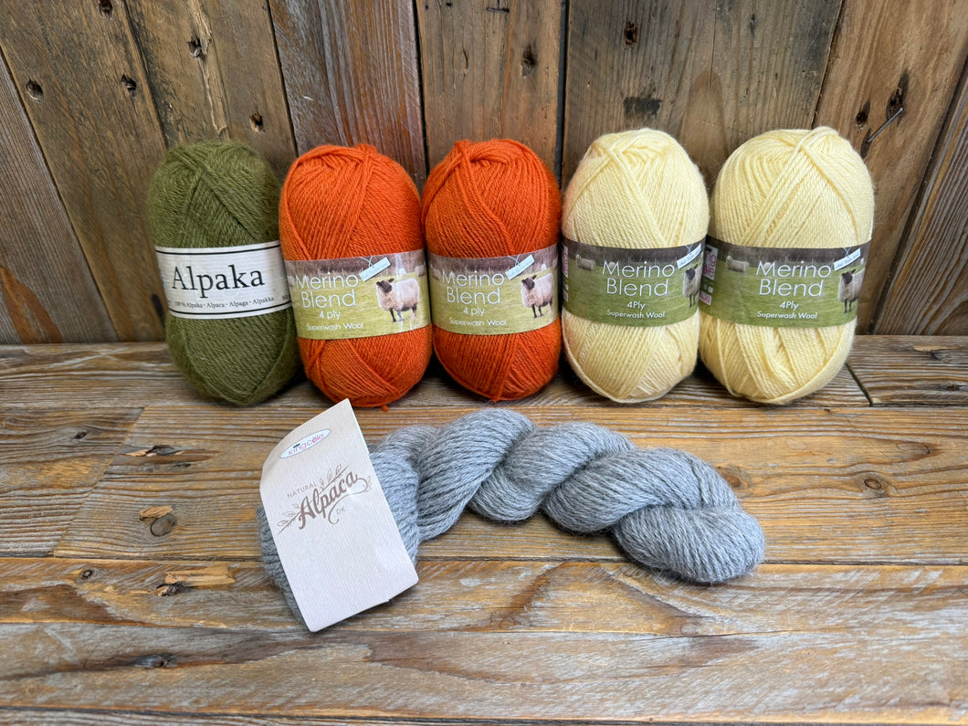 King Cole Merino Blend 4Ply & Alpaca Destash 300g Yarn Bundle