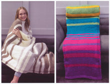 Load image into Gallery viewer, James Brett Super Chunky Knitting Pattern - Throws (JB843)