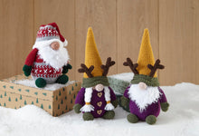 Load image into Gallery viewer, King Cole Christmas Crochet Book 9 Festive Gonk Character Toy Decorations