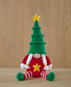 King Cole Christmas Crochet Book 9 Festive Gonk Character Toy Decorations
