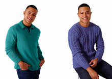 Load image into Gallery viewer, King Cole DK Knitting Pattern - Mens Sweaters (6037)