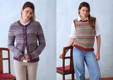 Load image into Gallery viewer, King Cole Double Knitting Pattern Ladies Cardigan &amp; Tank Top (6341)