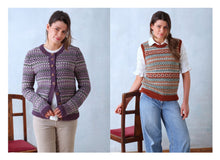 Load image into Gallery viewer, King Cole Double Knitting Pattern Ladies Cardigan &amp; Tank Top (6341)
