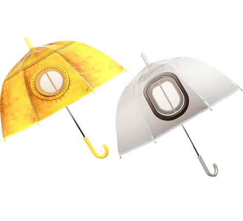 Fallen Fruits Kids Umbrella with Transparent Spy Hole (Airplane or Submarine)