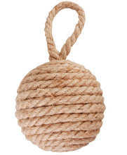 Load image into Gallery viewer, Heavy Duty Rope Knot Doorstop with Handle (Cube or Sphere)