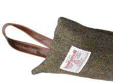 Load image into Gallery viewer, Harris Tweed Draught Excluder with Leather Detail