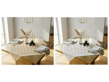 Load image into Gallery viewer, Crochet Lace Tablecloth 36" Square 100% Cotton Traditional Table Topper (White or Natural)