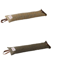 Load image into Gallery viewer, Harris Tweed Draught Excluder with Leather Detail