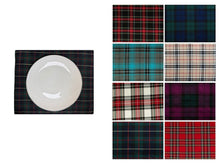Load image into Gallery viewer, Pack of 4 Made To Order Tartan Placemats 16 x 13 (Various Colours)
