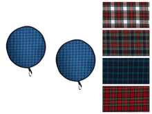 Load image into Gallery viewer, Pair of Made To Order Tartan Aga Hob Covers with Cotton Base 13.5" (4 Designs)