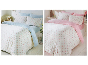 Molly Super King Duvet Set (Pink or Blue)