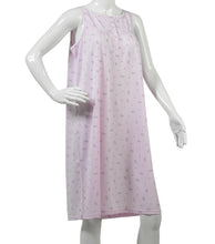 Load image into Gallery viewer, Slenderella Ladies Sleeveless Floral Nightdress UK 10-22 (Blue or Pink)