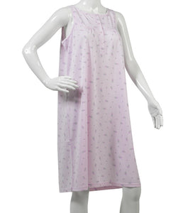 Slenderella Ladies Sleeveless Floral Nightdress UK 10-22 (Blue or Pink)