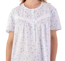 Load image into Gallery viewer, Slenderella Ditsy Floral Short Sleeve Cotton Nightie (2 Colours)