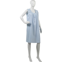 Load image into Gallery viewer, Slenderella Ladies Striped Cotton Nightdress (Blue or Pink)