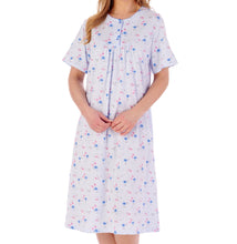 Load image into Gallery viewer, Slenderella Ladies Floral Picot Trim Nightdress (3 Colours)