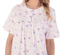 Load image into Gallery viewer, Slenderella Ladies Floral Picot Trim Nightdress (3 Colours)