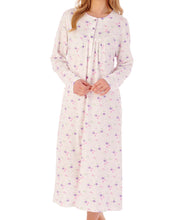 Load image into Gallery viewer, Slenderella Ladies Floral Button Through Jersey Nightdress (3 Colours)
