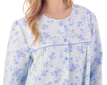 Load image into Gallery viewer, Slenderella Floral Long Sleeve Brushed Cotton Nightdress (3 Colours)