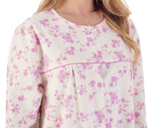 Load image into Gallery viewer, Slenderella Floral Long Sleeve Brushed Cotton Nightdress (3 Colours)