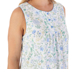 Slenderella Trailing Floral Print Sleeveless Jersey Nightie (2 Colours)