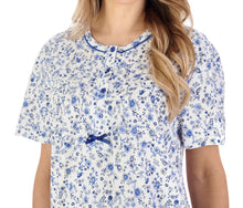 Load image into Gallery viewer, Slenderella Ditsy Floral Jersey Short Sleeve Nightie (3 Colours)