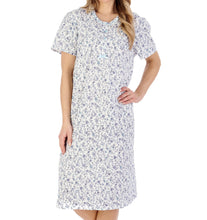 Load image into Gallery viewer, Slenderella Ditsy Floral Jersey Short Sleeve Nightie (3 Colours)