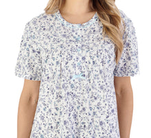 Load image into Gallery viewer, Slenderella Ditsy Floral Jersey Short Sleeve Nightie (3 Colours)