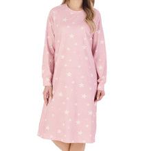 Load image into Gallery viewer, Slenderella Star Print Jersey Long Sleeve Nightie (2 Colours)