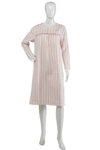Load image into Gallery viewer, Slenderella Ladies Striped Cotton Long Sleeved Nightshirt UK 10-22 (Blue or Pink)