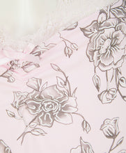Load image into Gallery viewer, Slenderella Ladies Sketch Floral Print Jersey Chemise (Grey or Pink)
