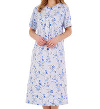 Load image into Gallery viewer, Slenderella Ladies Floral Calf Length Picot Trim Nightdress (3 Colours)