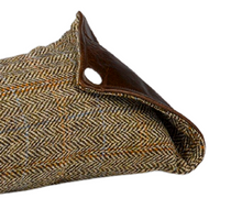 Load image into Gallery viewer, Harris Tweed Draught Excluder with Leather Detail