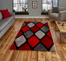 Load image into Gallery viewer, Noble House 3D Diamond Design Shaggy Rug (Various Colours)