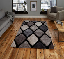 Load image into Gallery viewer, Noble House 3D Diamond Design Shaggy Rug (Various Colours)