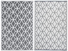 Load image into Gallery viewer, Garden Outdoor Reversible Rug With Geometric Print (121cm x 180cm)