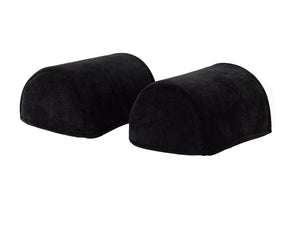 Chenille Velvet Round Arm Caps or Chair Backs (Various Colours)