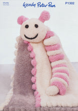 Load image into Gallery viewer, Wendy Peter Pan Chunky Knitting Pattern - Blanket &amp; Caterpillar Toy (P1302)