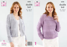 Load image into Gallery viewer, King Cole Knitting Pattern 6336 &amp; Bamboo Cotton Yarn Bundle DK