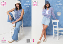 Load image into Gallery viewer, King Cole Ladies Knitting Pattern Double Knit Cardigan &amp; Waistcoat (6355)