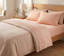 Load image into Gallery viewer, Embroidered Sheet Set - Fitted, Flat &amp; Pillow Case (3 Colours)