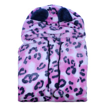 Load image into Gallery viewer, Slenderella Ladies Animal Print Hooded Pyjamas (2 Colours)