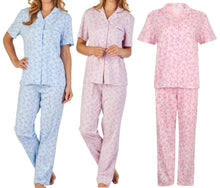 Load image into Gallery viewer, Slenderella Ladies Floral Meadow Jersey Pyjamas Set (3 Colours)